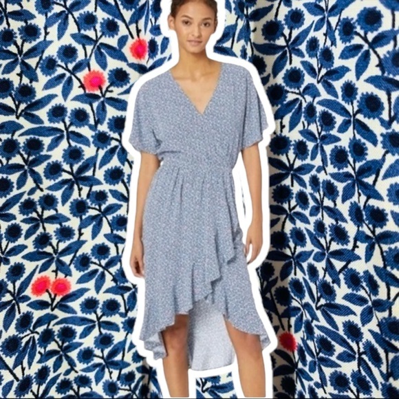 J. Crew Mercantile Blue Floral Dress XS - Picture 5 of 16